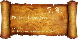 Theisz Magdolna névjegykártya