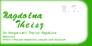 magdolna theisz business card